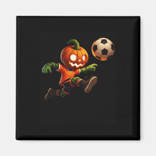 Pumpkin Face Soccer Halloween Costume Men Boys Kid Magnet