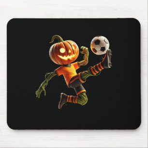 Pumpkin Face Soccer Halloween Costume Men Boys Kid Mouse Pad