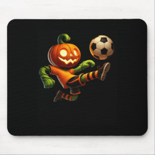 Pumpkin Face Soccer Halloween Costume Men Boys Kid Mouse Pad