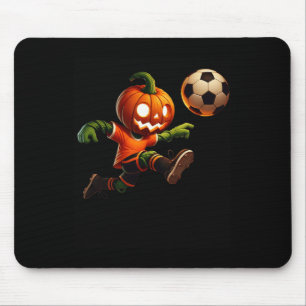 Pumpkin Face Soccer Halloween Costume Men Boys Kid Mouse Pad