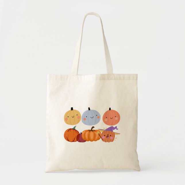 Pumpkin Face Tote Bag  (Front)