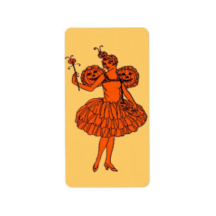 Pumpkin fairy label