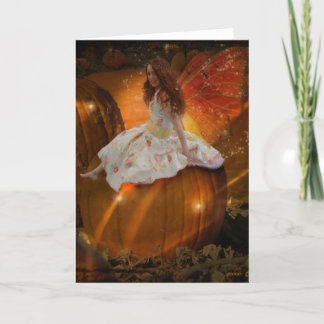 Pumpkin Fairy Princess Card