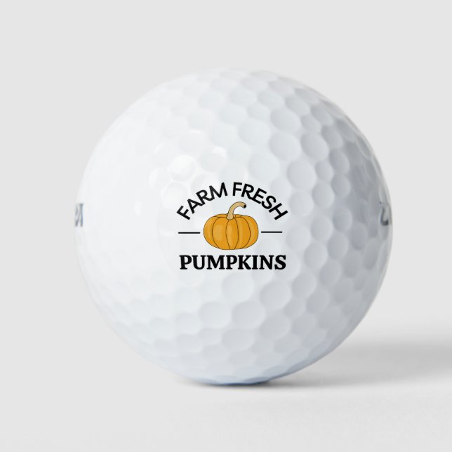 Pumpkin Fall Autumn Golf Balls (Front)