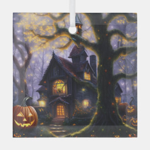 pumpkin/fall/autumn/Halloween  Glass Tree Decoration