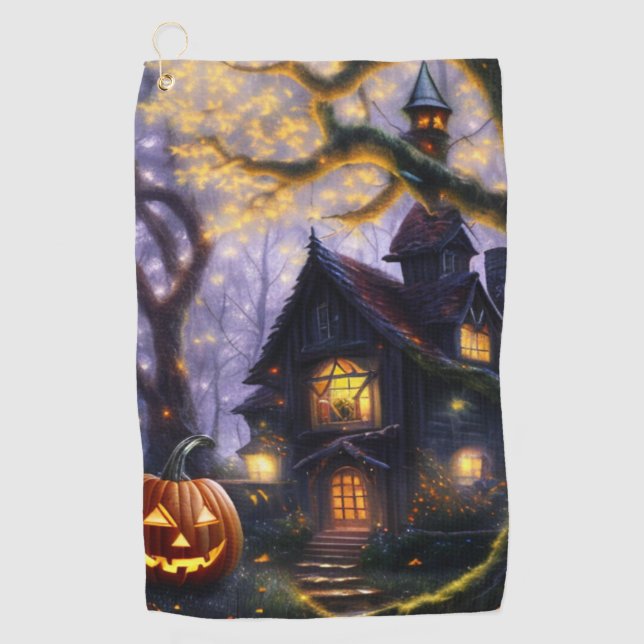 pumpkin/fall/autumn/Halloween  Golf Towel (Front)