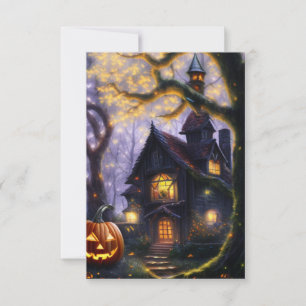 pumpkin/fall/autumn/Halloween RSVP Card