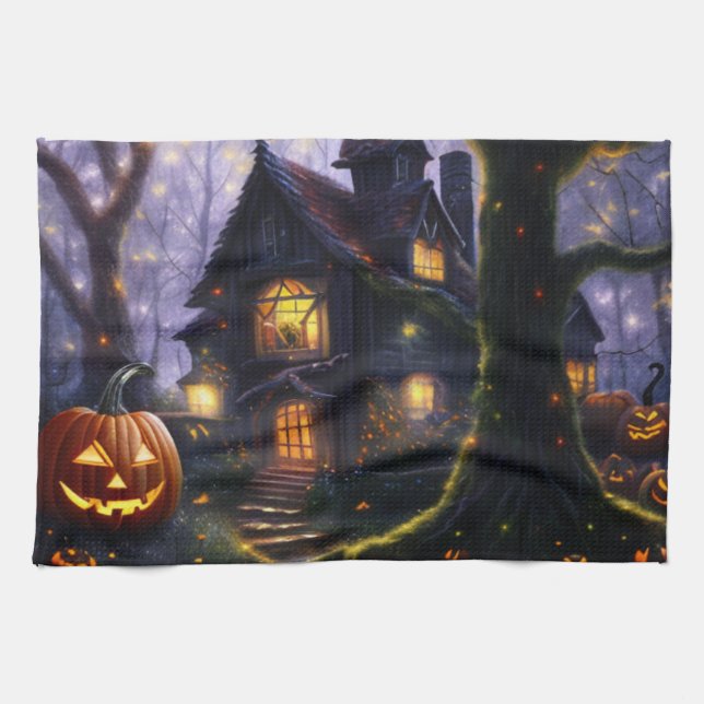 pumpkin/fall/autumn/Halloween  Tea Towel (Horizontal)