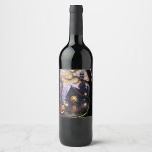 pumpkin/fall/autumn/Halloween Wine Label