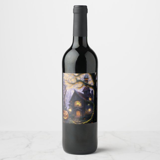 pumpkin/fall/autumn/Halloween  Wine Label (Front)