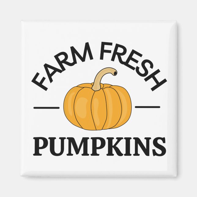 Pumpkin Fall Autumn Magnet (Front)