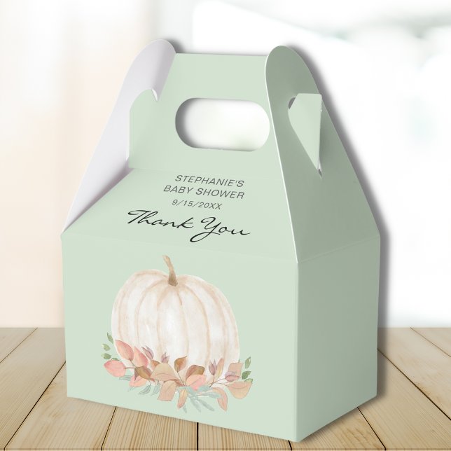 Pumpkin Fall Baby Shower Favour Box (Creator Uploaded)