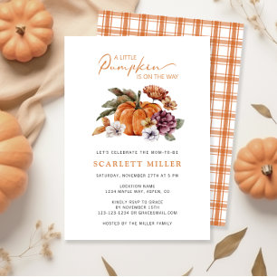 Pumpkin Fall Baby Shower Invitation