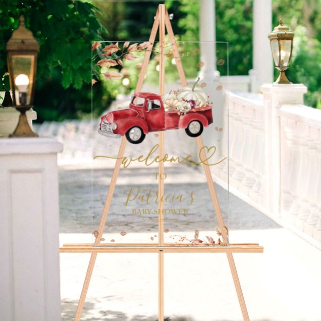 Pumpkin Fall Baby Shower Welcome Sign (Creator Uploaded)