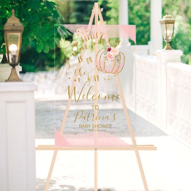Pumpkin Fall Baby Shower Welcome Sign (Creator Uploaded)