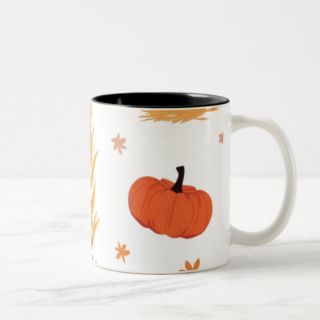 Pumpkin Fall Harvest Coffee Mug (Right)