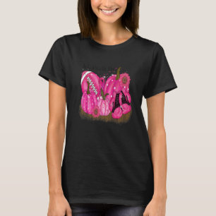 Pumpkin Fall In October We Wear Pink And Watch Foo T-Shirt