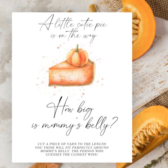 Pumpkin fall pie - how big is mummy's belly game  poster (Creator Uploaded)