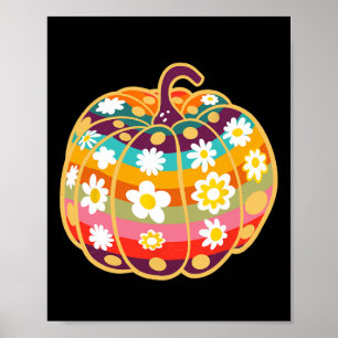 Pumpkin Fall Season Autumn Halloween Thanksgiving Poster