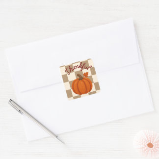 Pumpkin Fall Thankful Sticker