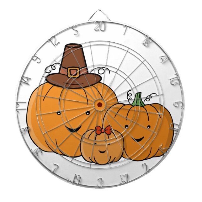 Pumpkin Family Dartboard (Front)