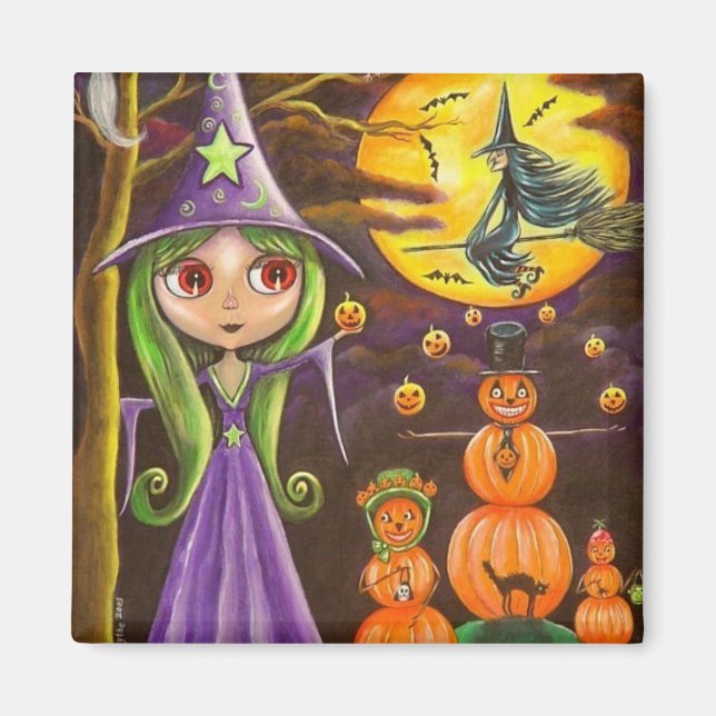Pumpkin Family Magnet (Front)