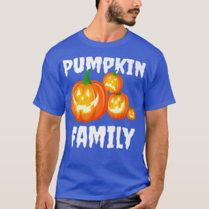 Pumpkin Family Night Party Costume Funny Smile Hal T-Shirt