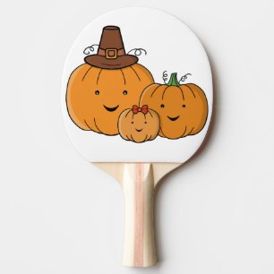 Pumpkin Family Ping Pong Paddle