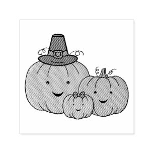 Pumpkin Family Self-inking Stamp