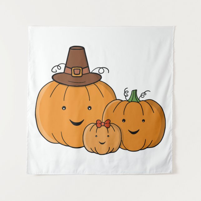 Pumpkin Family Tapestry (Front)