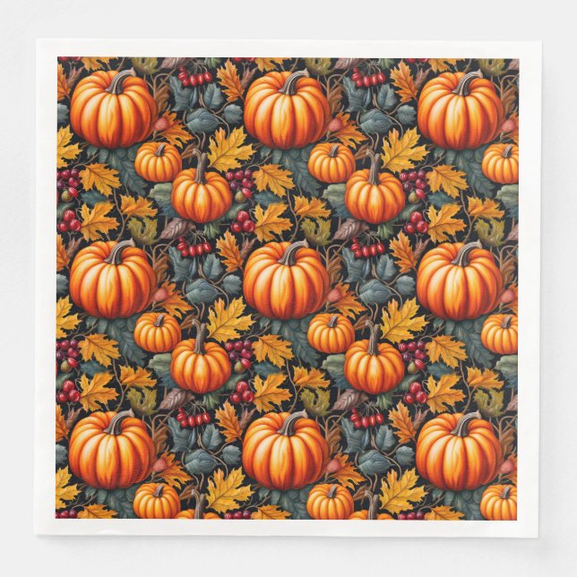Pumpkin Fancy  Napkin (Front)