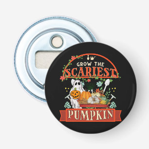 Pumpkin Farmer Halloween Bottle Opener