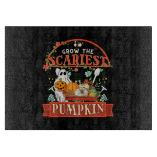 Pumpkin Farmer Halloween Cutting Board