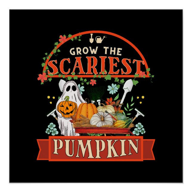 Pumpkin Farmer Halloween Poster (Front)