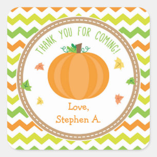 Pumpkin Favor Tags / Pumpkin Stickers