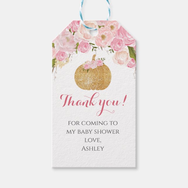 pumpkin favour tag (Front)