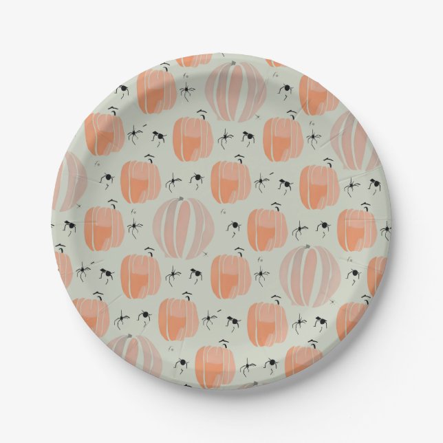 Pumpkin feel paper plate (Front)