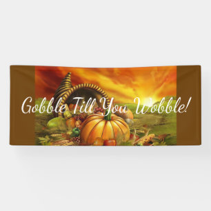 pumpkin field cornucopia banner