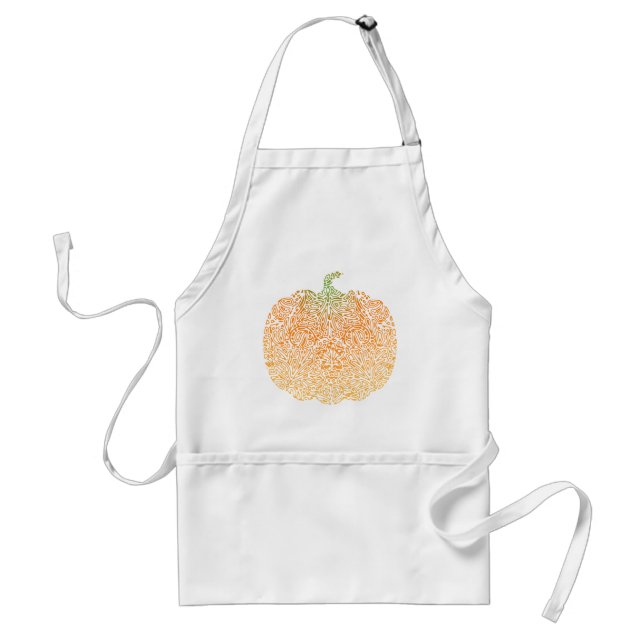 Pumpkin Filigree Standard Apron (Front)
