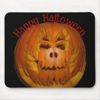 Pumpkin, Flaming Skull Mouse Pad