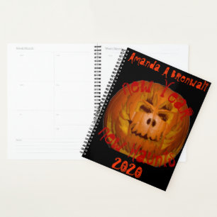 Pumpkin, Flaming Skull Planner