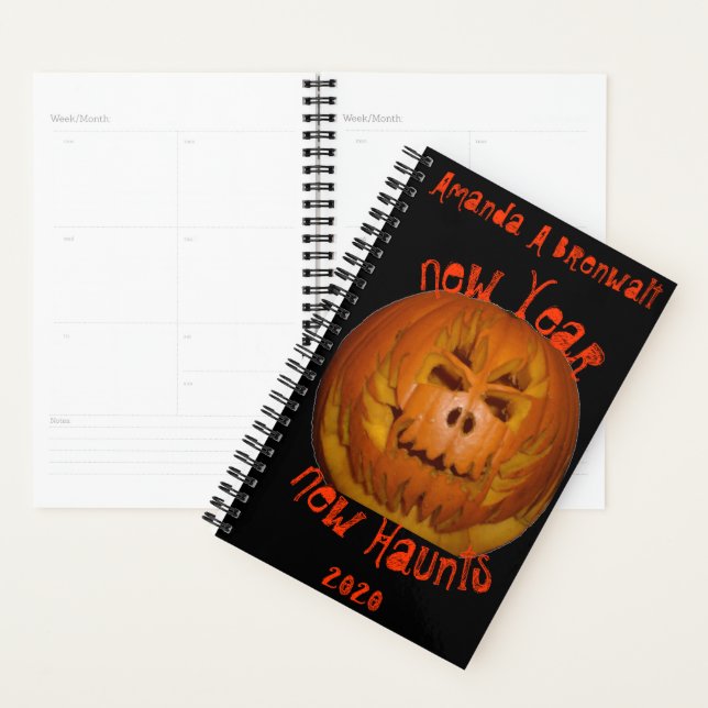 Pumpkin, Flaming Skull Planner (Display)