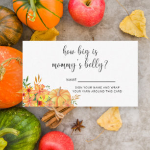 Pumpkin floral how big is mummy's belly enclosure card