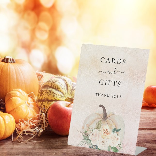 Pumpkin flowers cards gifts sign (Creator Uploaded)
