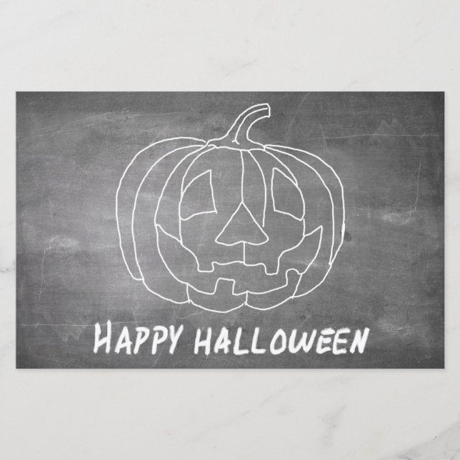 Pumpkin for Halloween 1 chalkboard look (Front)