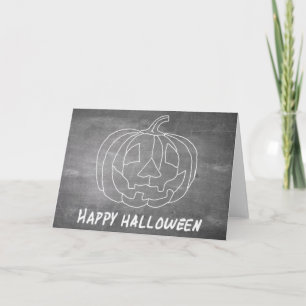 Pumpkin for Halloween 1 chalkboard look Card