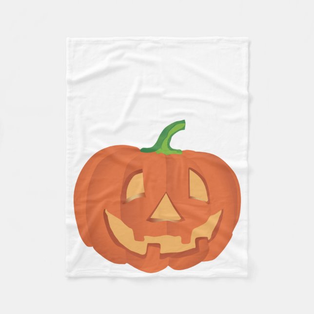 Pumpkin for Halloween 1 Fleece Blanket (Front)