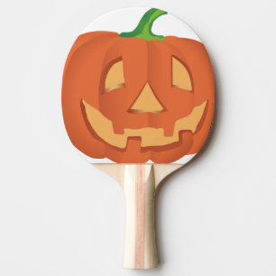 Pumpkin for Halloween 1 Ping Pong Paddle
