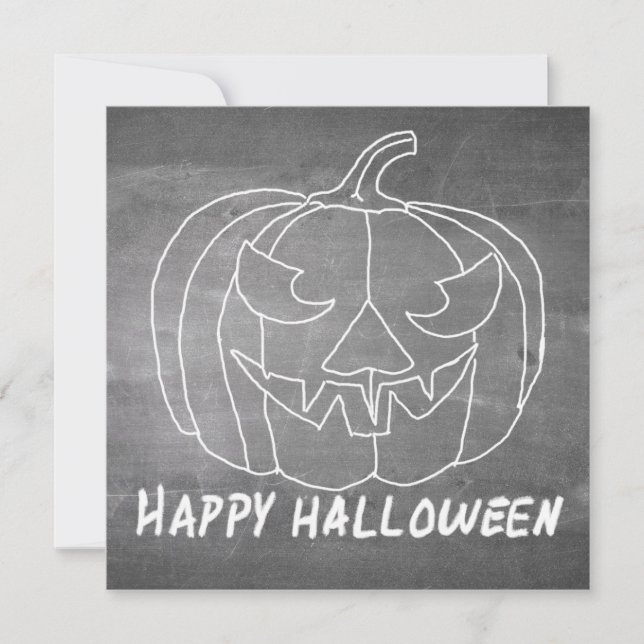 Pumpkin for Halloween 3 chalkboard look (Front)