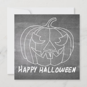 Pumpkin for Halloween 3 chalkboard look